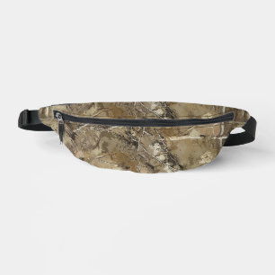 Forest Camo with Dry Leaves Pattern Bum Bags