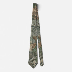 Forest Camo with Dry Leaves Pattern Tie