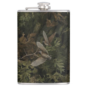 Forest Camo with Woodcock  Hip Flask