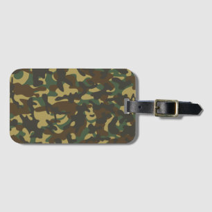 Forest Camouflage Luggage Tag