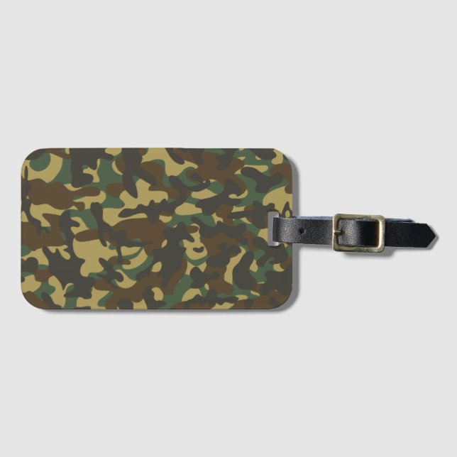 Forest Camouflage  Luggage Tag (Front Horizontal)
