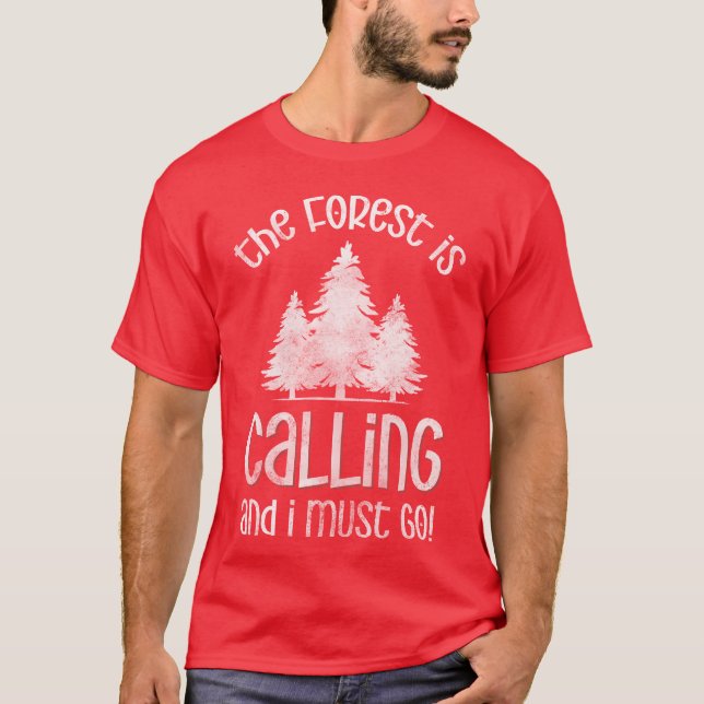 Forest Camping Animals vintage T-Shirt (Front)
