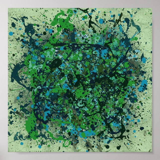 Forest Canopy Abstract Poster (Front)