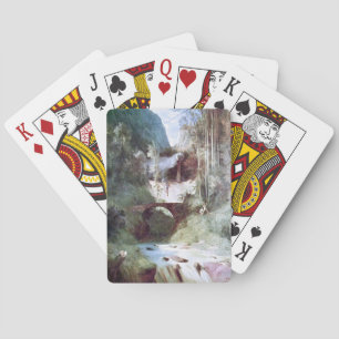 Forest Canyon (by Carl Blechen) Playing Cards