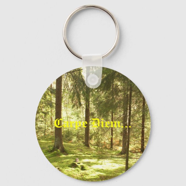 Forest - Carpe Diem Key Ring (Front)