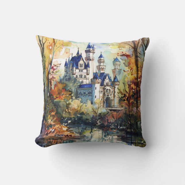 Forest Castle Cushion (Front)