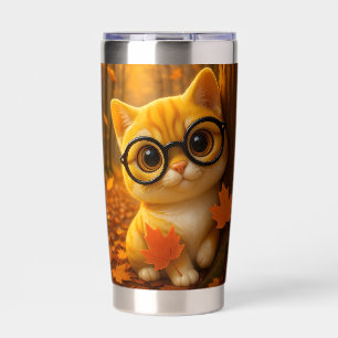Forest Cat Artwork Insulated Tumbler