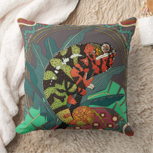 forest chameleon cushion