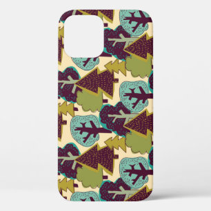 Forest Color Doodle Trees Illustration iPhone 12 Case