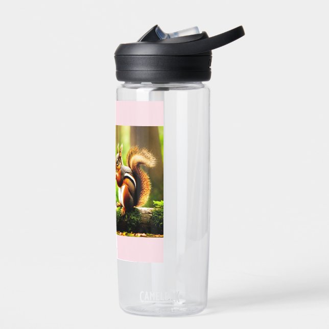 Forest Companions – Squirrel, Chipmunk & Bird Water Bottle (Left)