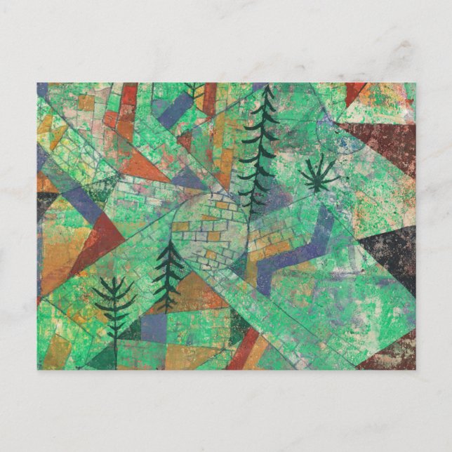 Forest-Construction by Paul Klee Postcard (Front)