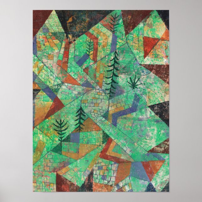 Forest-Construction by Paul Klee Poster (Front)