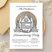 Forest Cottage Winter Drop In Housewarming Party