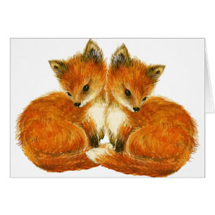 Forest Creatures Baby Twin Foxes