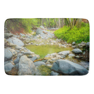 Forest Creek Bath Mat Woodland Nature Decor