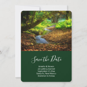 Forest Creek Beautiful Nature Landscape Photo Save The Date
