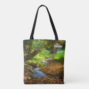 Forest Creek Beautiful Nature Landscape Photo Tote Bag