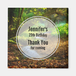 Forest Creek Beautiful Nature Photo Birthday Magnet