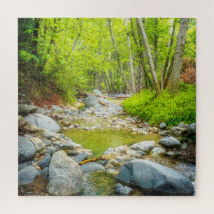 Forest Creek Nature Landscape Photo Print Art Jigsaw Puzzle