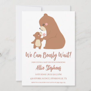 forest cub we can bearly wait invitations