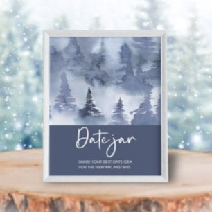 Forest date night ideas. Date jar bridal game Poster