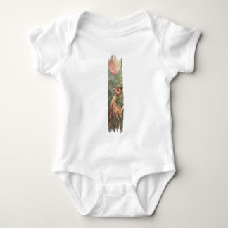 Forest Daydream Deer brushstroke paint Baby Bodysuit