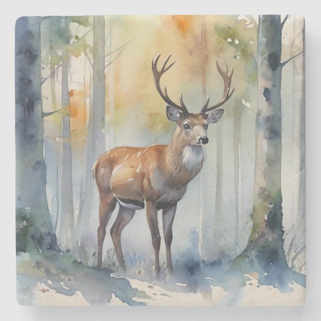 Forest Deer Coaster (Front)