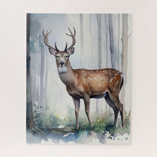 Forest Deer Puzzle (Vertical)