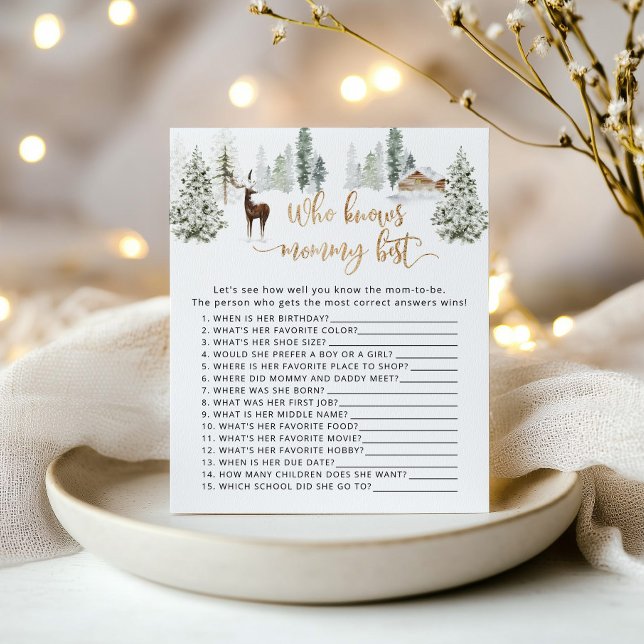 Forest deer Who knows mummy best game (Creator Uploaded)