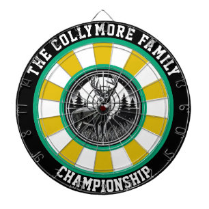 Forest Deer with Target Overlay Dartboard