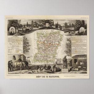 Forest, district boundaries poster