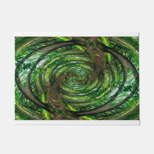 "FOREST (down the rabbit hole)" 24" x 36" Door Mat