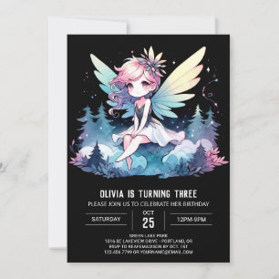 Forest Dreamy Fairy Birthday Invitation
