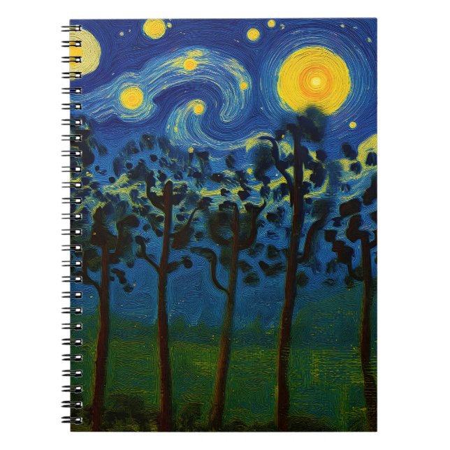 Forest Echoes of Infinity – A Forest Landscape Notebook (Front)