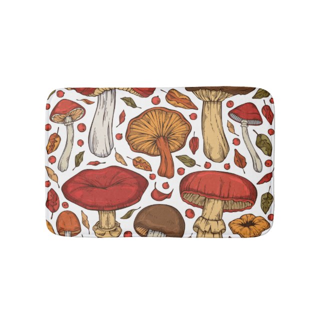 Forest Edibles: Vintage Wild Collection. Bath Mat (Front)