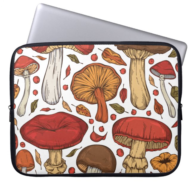 Forest Edibles: Vintage Wild Collection. Laptop Sleeve (Front)