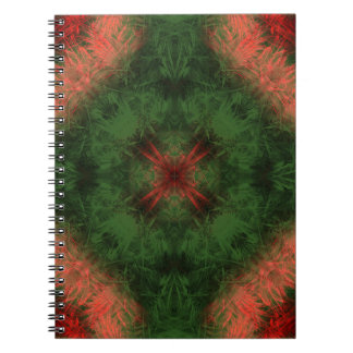 Forest Energy Kaleidoscope Fractal Art Notebook