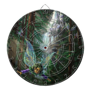 Forest Faires and Waterfall Castle Dartboard