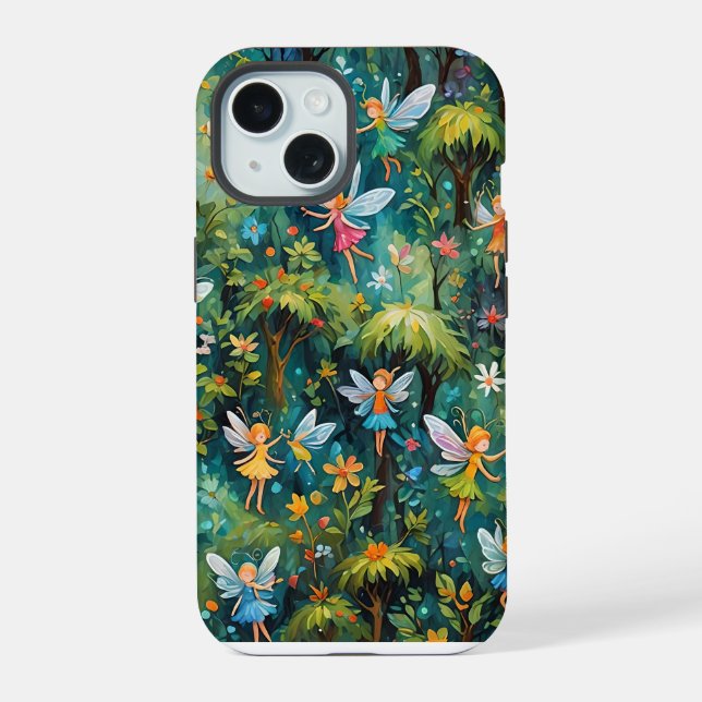 Forest Fairies iPhone 15 Case (Back)