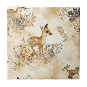 Forest Fawn Animal Pattern Tile