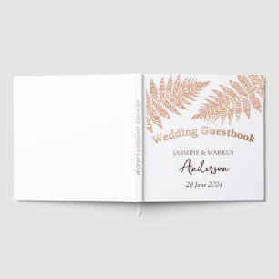 Forest  Ferns Outdoors Wedding Guest Book