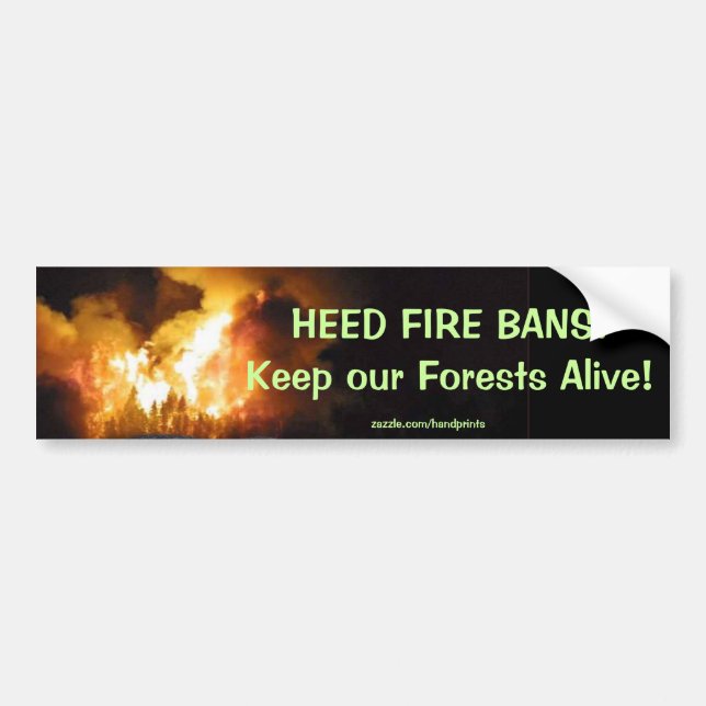 Forest Fire Bumper Sticker (Front)