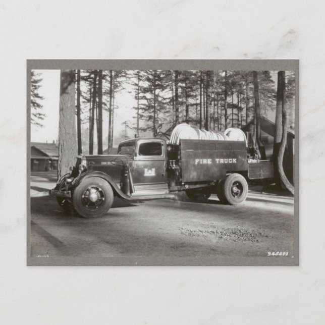Forest Fire Equipment: Fire Trucks - Oregon Postcard (Front)