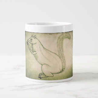 Forest Flavours: Squirrel's Fruitful Dance Large Coffee Mug