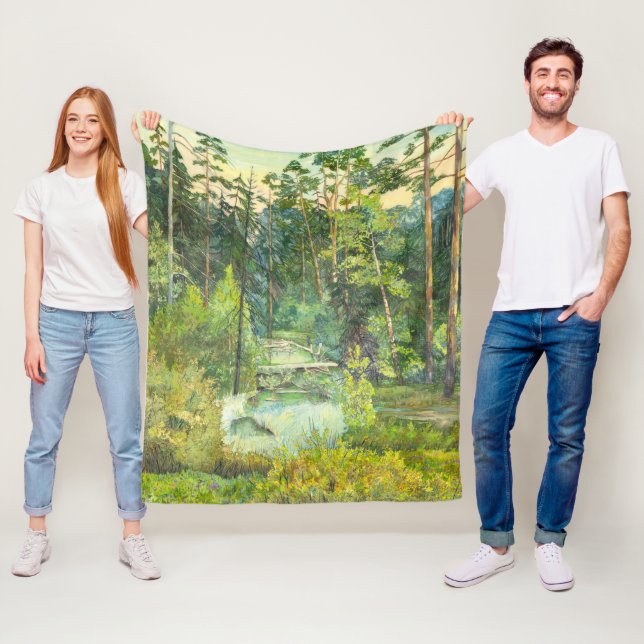 Forest Fleece Blanket (In Situ)