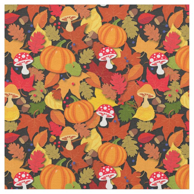 Forest Floor Fall Harvest Fabric (Close Up)