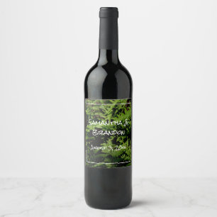 Forest Floor Ferns Wine Label