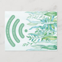 Forest floor - tropical leaves plus quote