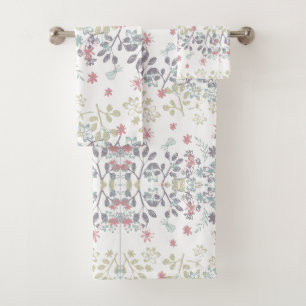 Forest Floral Bath Towel Set