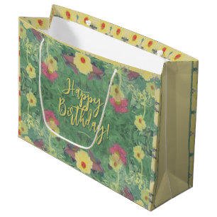 Forest Floral Floor Gift Bag
